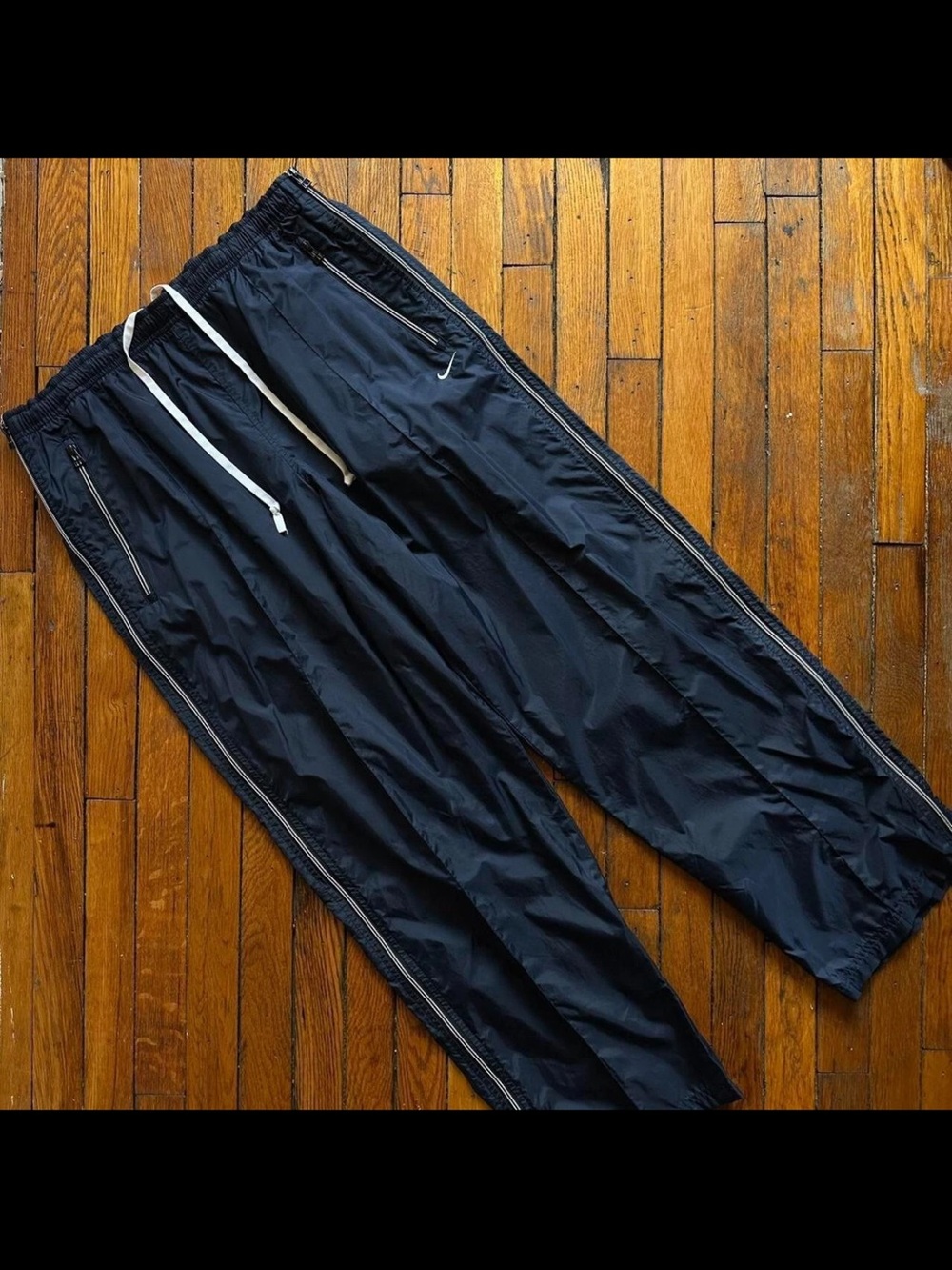 90s Nike Windbreaker Wide Leg Track Pant Vintage